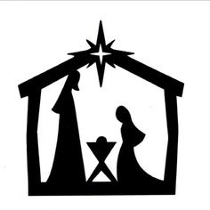 236x236 Nativity Scene Silhouette Clipart 101 Clip Art