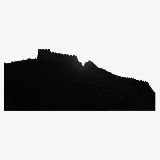 650x651 Great Wall Scenery Silhouette Free Material, Free Pictures, Free