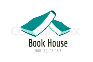 320x213 Vector Book House Template Logo Icon. Back To School. Education
