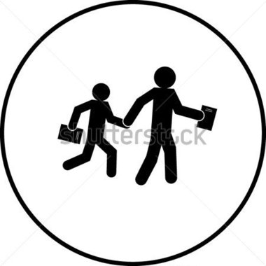 380x380 With Legs Crossed Clipart Black And White