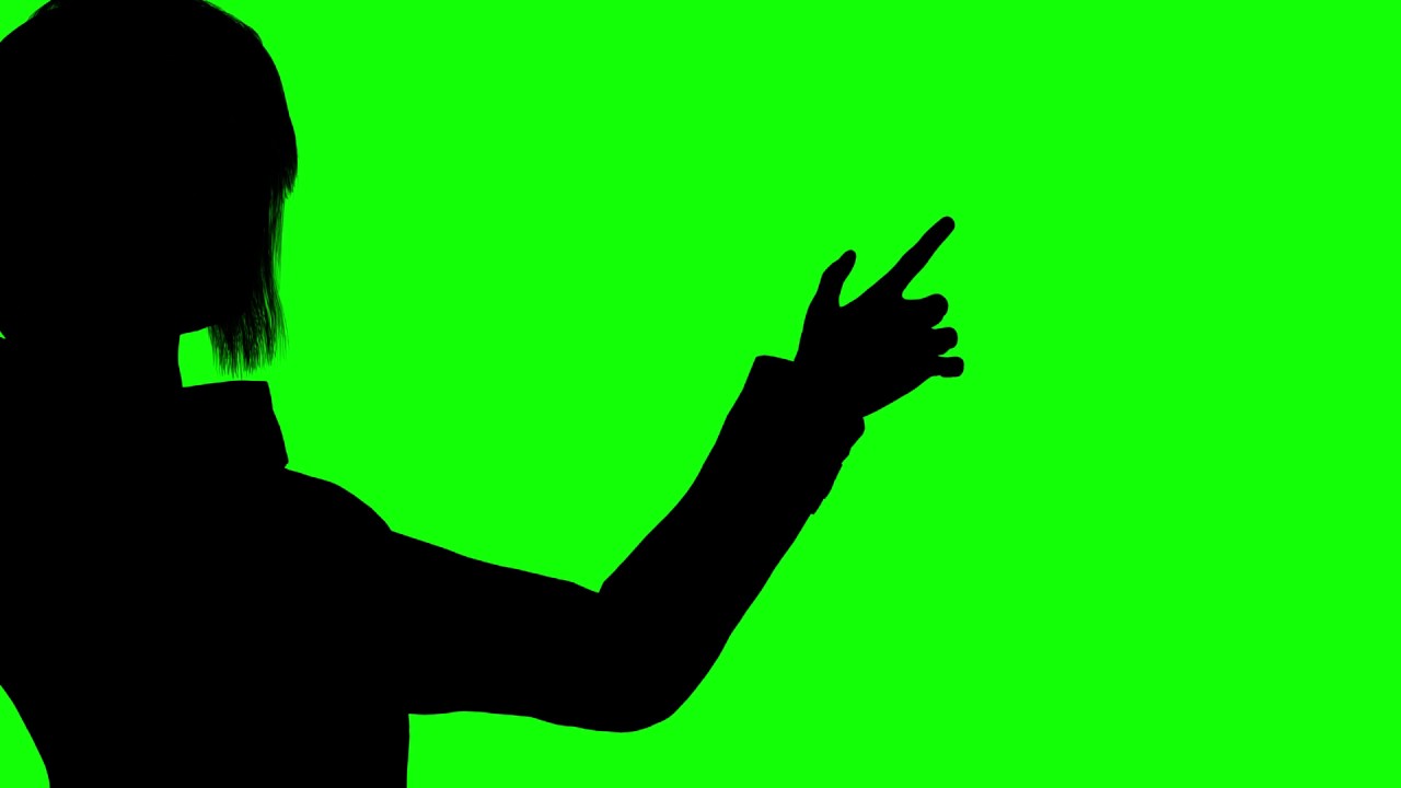 1280x720 Free Hd Video Backgrounds Woman Silhouette Performing Touch