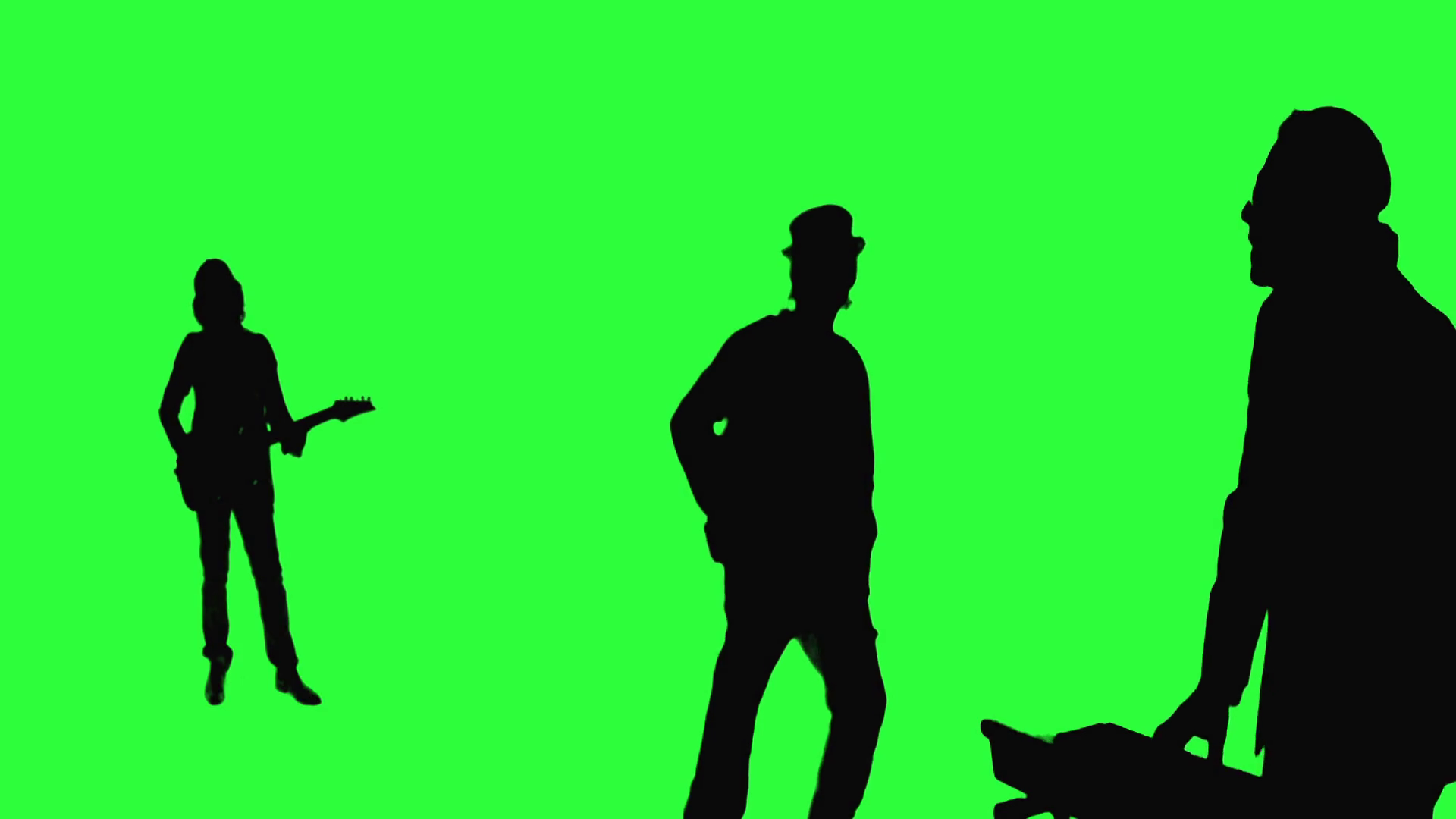 1920x1080 Cool Rock Band Performing On The Green Screen Motion Background