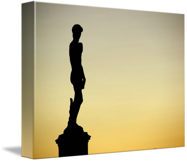 650x560 Statue Of David Silhouette By Matthew Mills