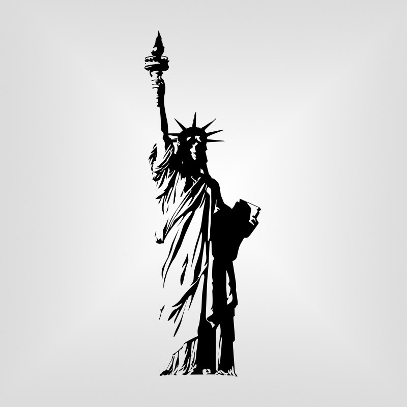 800x800 Statue Of Liberty Svg, Usa, Ny Cutout, Vector Art, Cricut