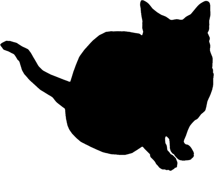 731x586 Cat Silhouette's Cat Silhouette, Silhouette And Cat