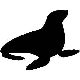 263x262 Seal Clipart Silhouette