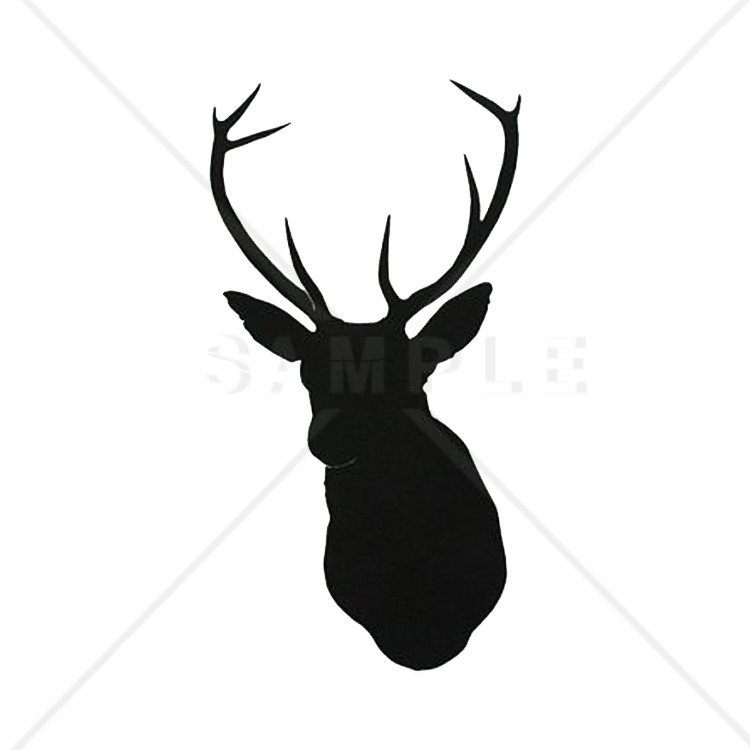 750x750 Printable Deer Head Pattern Deer Printable Silhouettes