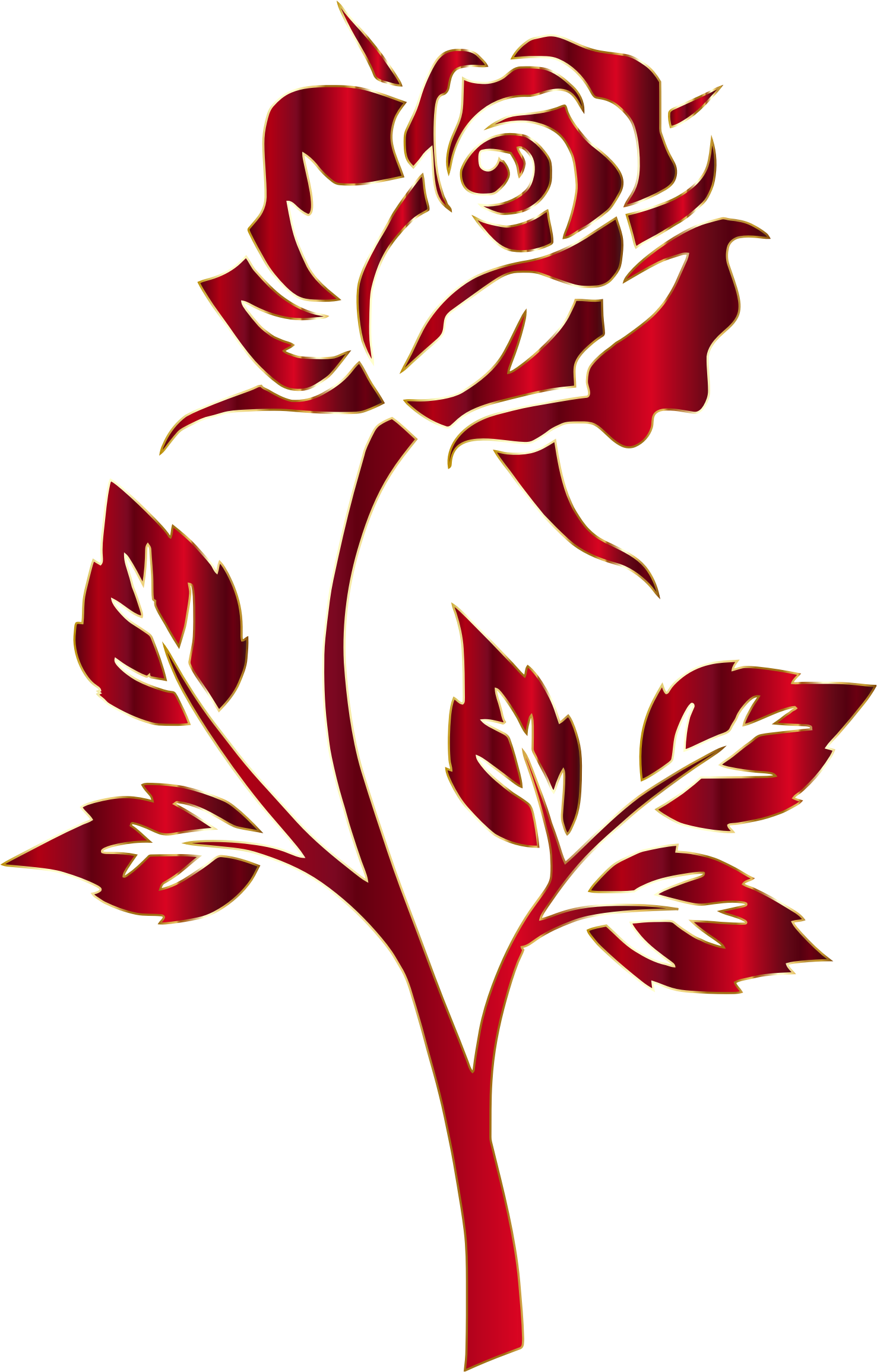 1477x2310 Crimson Rose Silhouette No Background By @gdj, Crimson Rose
