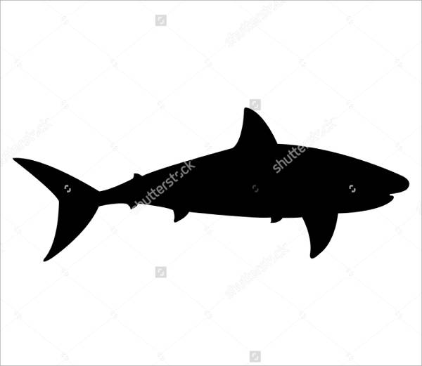 600x521 Shark Silhouettes