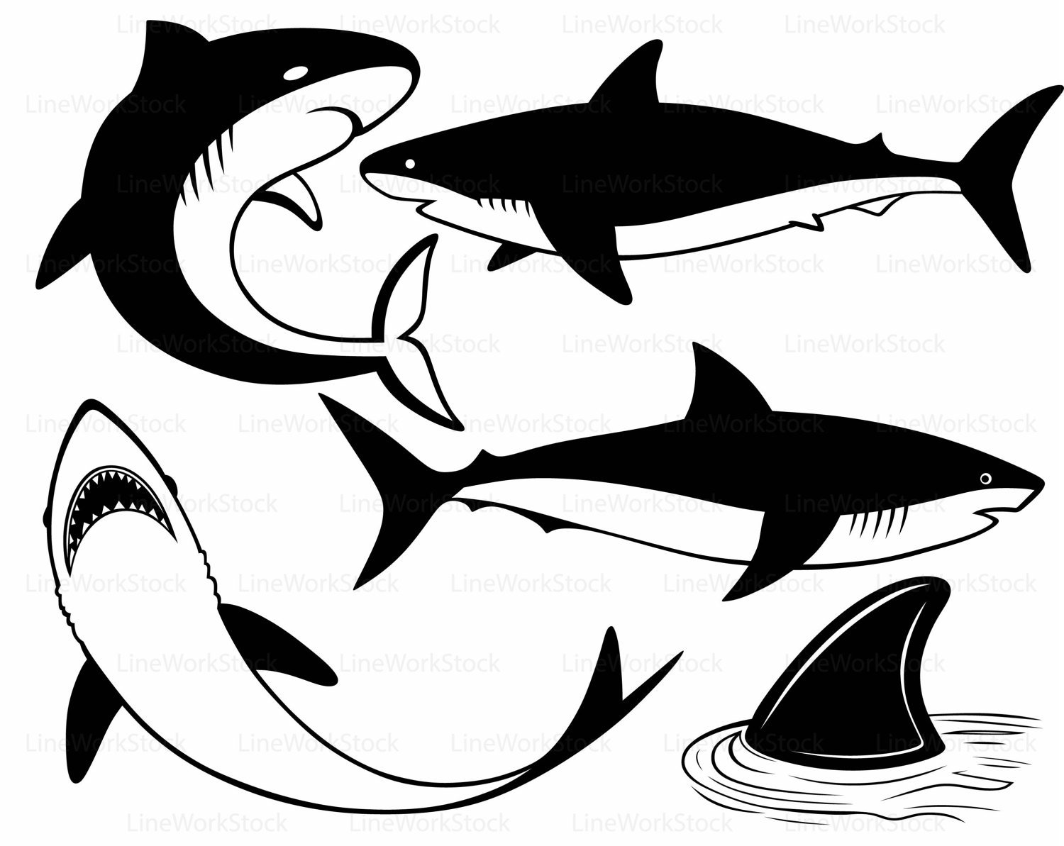 1500x1193 Shark Svgshark Clipartshark Svgshark Silhouetteshark Cricut