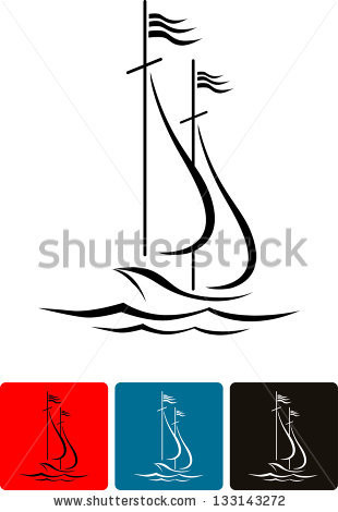 310x470 Sailboat Silhouette Vector Free Coloring Pages