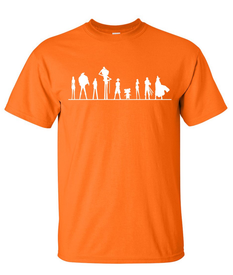 932x1100 One Piece Anime Silhouette Logo Graphic T Shirt