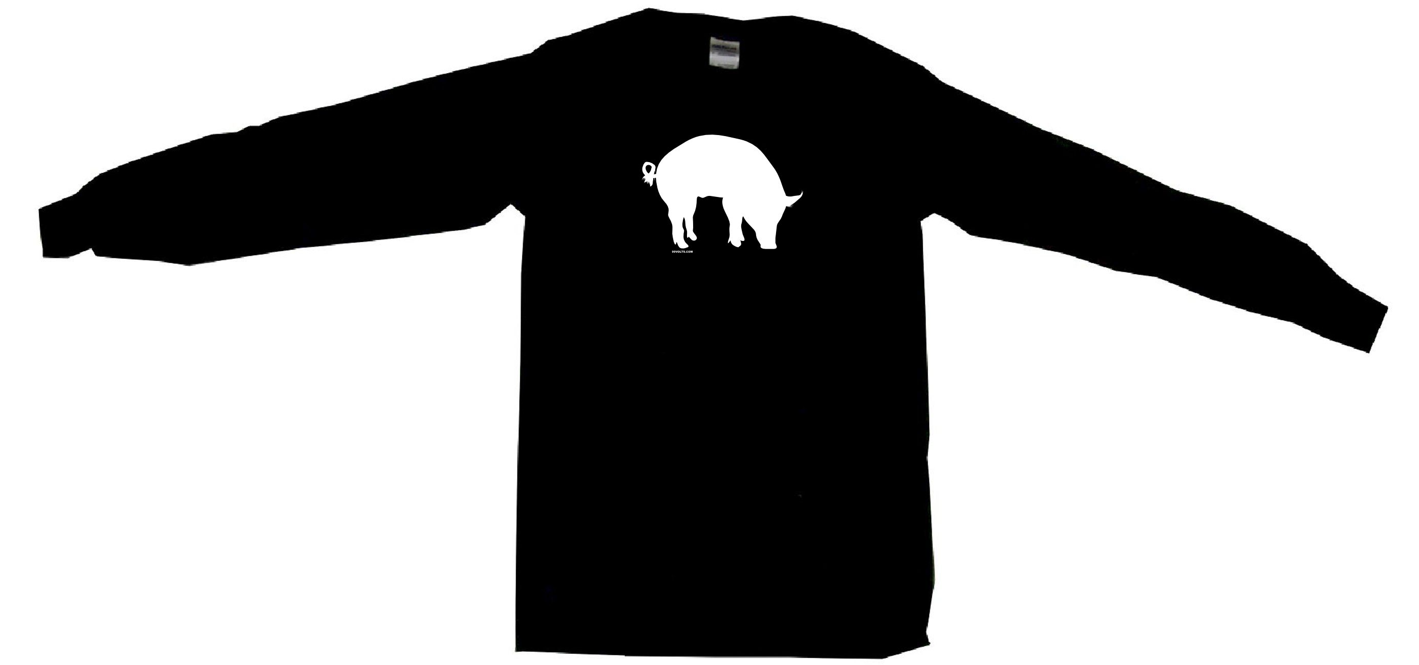 2772x1300 Pig Hog Silhouette Logo Mens Tee Shirt Pick Size Color Small Thru
