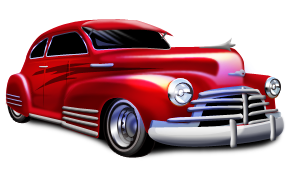 288x177 Classic Car Clipart