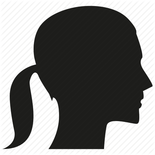 512x512 Avatar, Face, Head, Profile, Side View, User, Woman Icon Icon