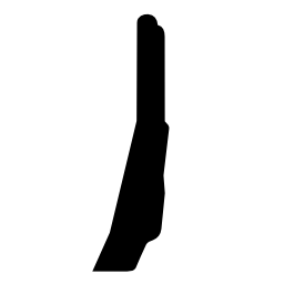 256x256 Hand Silhouette Side View Pngicoicns Free Icon Download