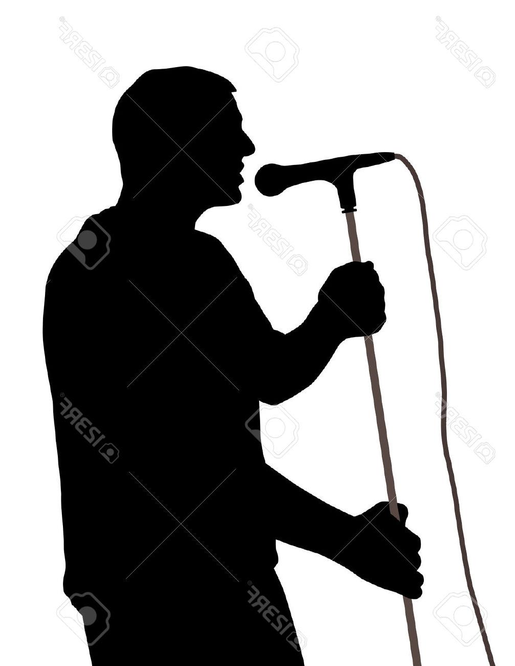 1006x1300 Top Singer Clipart Silhouette Cdr