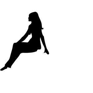 300x300 Sitting Woman Silhouette Clipart, Cliparts Of Sitting Woman