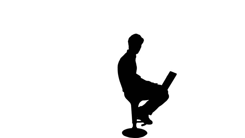 852x480 Student Work Laptop Silhouette