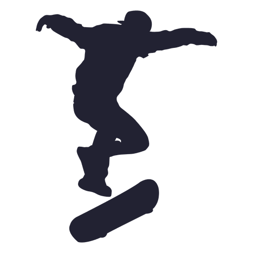 512x512 Skateboard Performance Silhouette