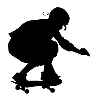314x330 Skateboarder Silhouette 8 Decal Sticker