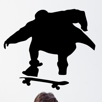 400x400 Wallhogs Skateboard Silhouette Iii Cutout Wall Decal Amp Reviews