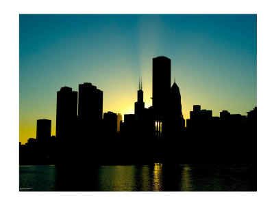 400x299 Chicago Skyline Silhouette Free