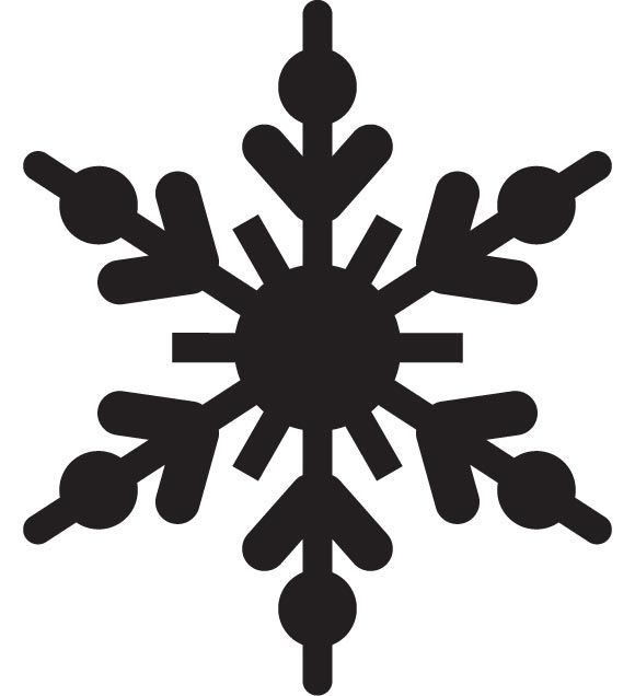 Silhouette Snowflake at GetDrawings | Free download