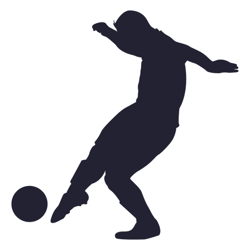 512x512 Playing Soccer Silhouette