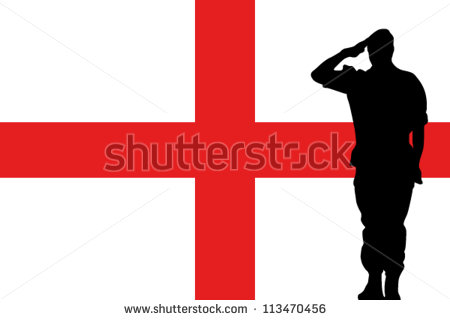 450x320 Soldier Saluting Flag Clipart