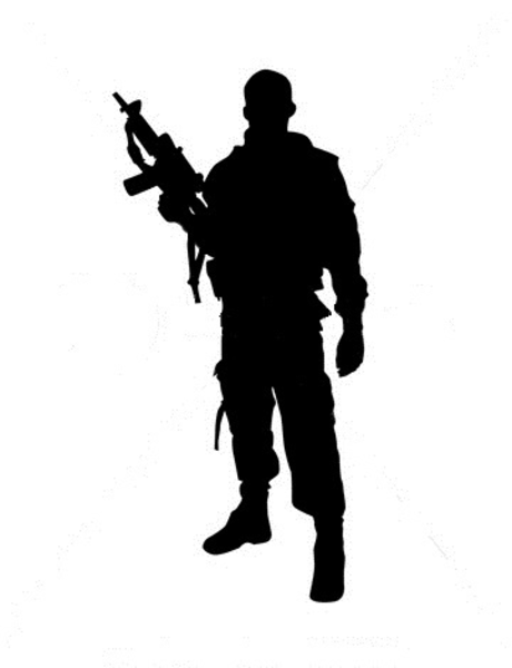 460x600 Female Soldier Saluting Clipart