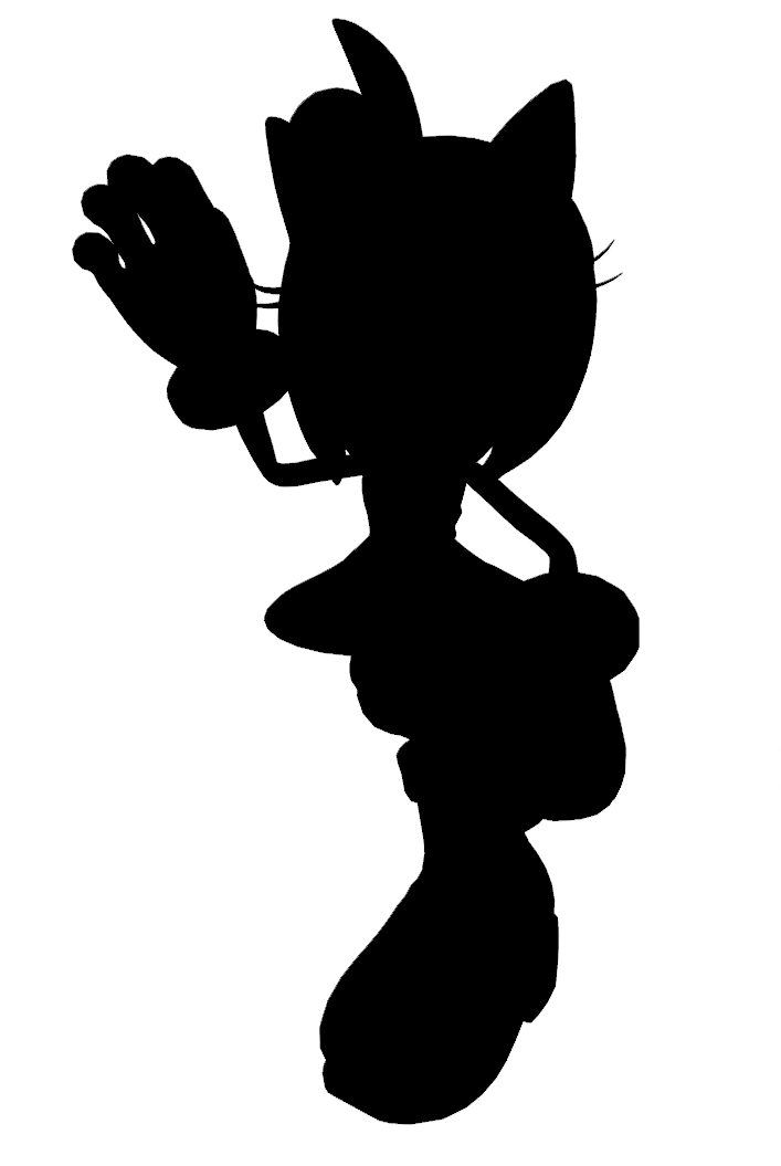 707x1055 Sfm Amy Rose Silhouette By Electricfox37