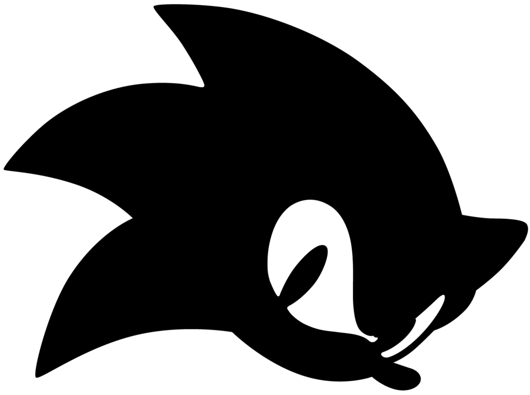 Silhouette Sonic at GetDrawings | Free download