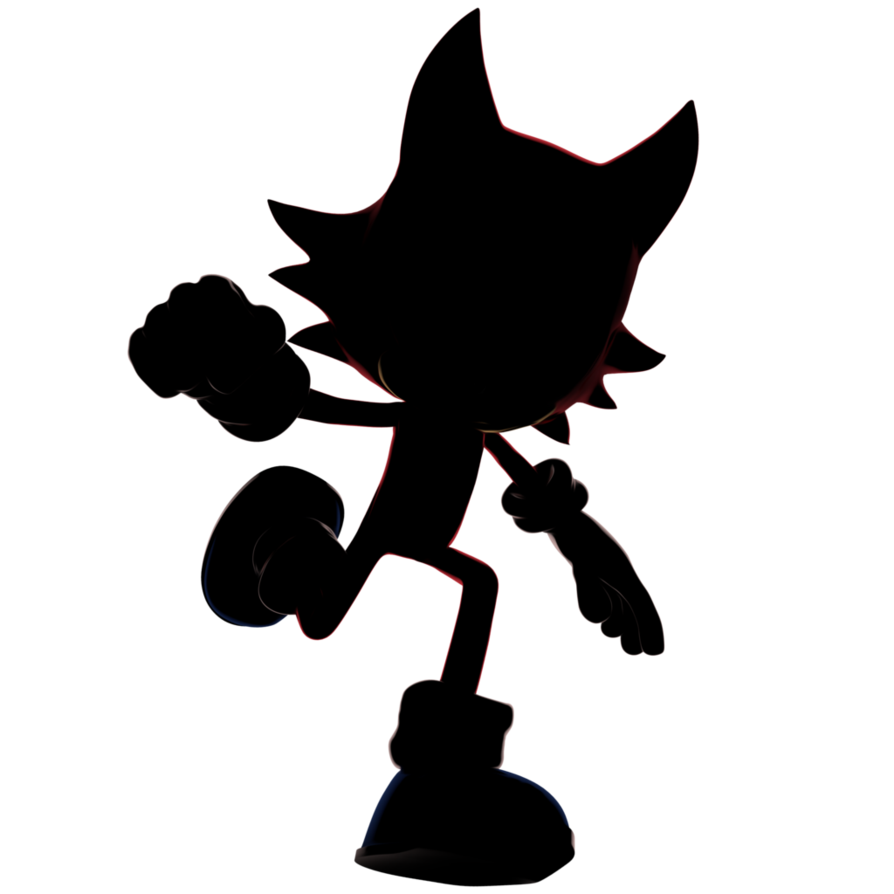 Silhouette Sonic at GetDrawings | Free download