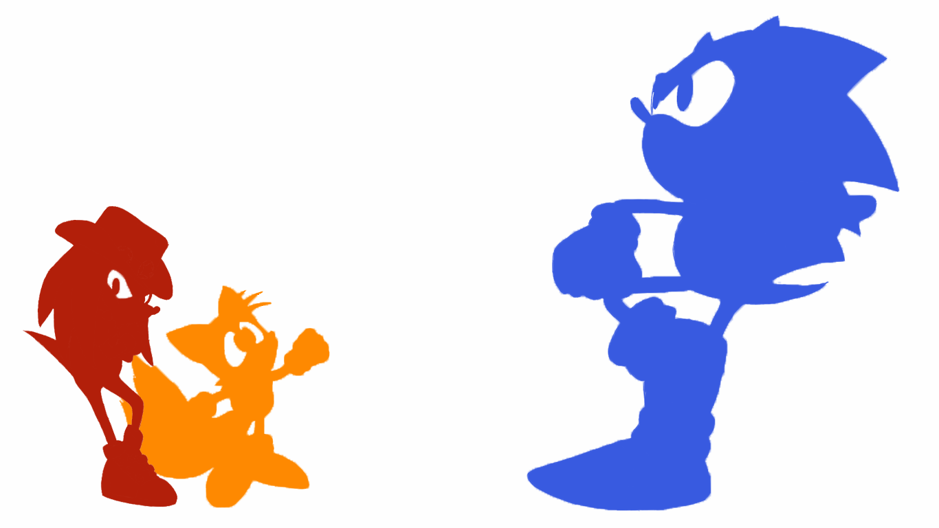 1366x768 Sonic Team Silhouettes By Apc Vdo