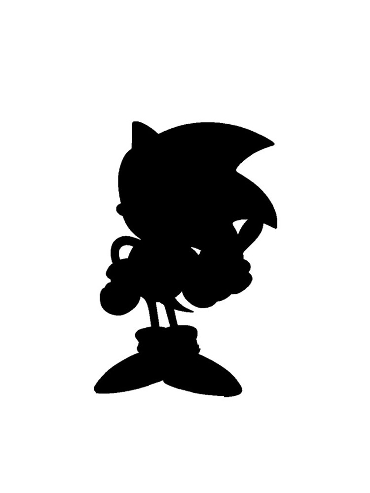 750x1000 Classic Sonic Silhouette