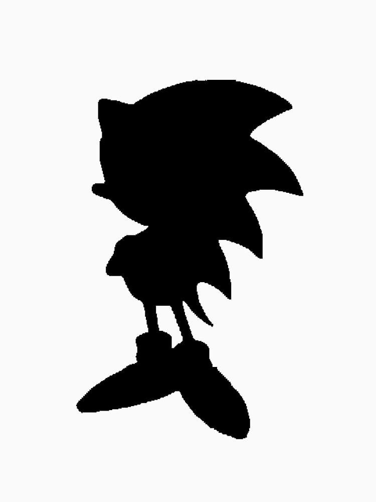 750x1000 Classic Sonic Silhouette 2 Womens T Shirt By 4xult Redbubble