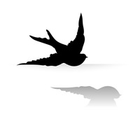 200x200 Silhouette Silhouettes Shape Shapes Cutout Cut Out Sparrow