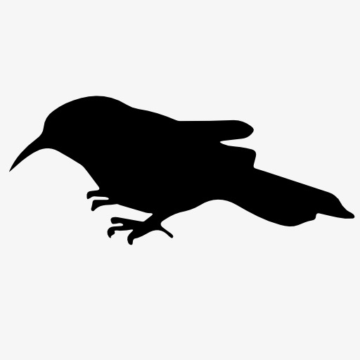 512x512 Sparrow Silhouette, Bird, Flight, Animal Png Image And Clipart