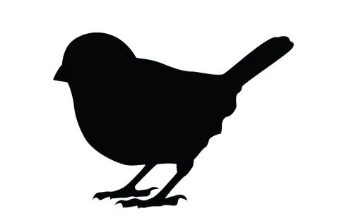 480x309 Sparrow Silhouette Vector Silhouettes Vector