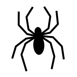 270x270 Spider Silhouette Stencil 01 Free Stencil Gallery