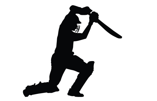550x354 Sport Clipart Cricketer