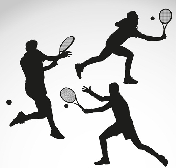 Silhouette Sports Figures
