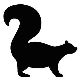 283x283 Squirrel Silhouette Silhouette Of Squirrel