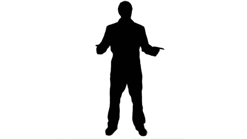 852x480 Smartphone Playing Call Silhouette Man