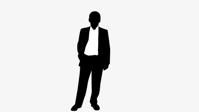 650x366 Man Standing, People Standing Silhouette, Silhouette Figures Png