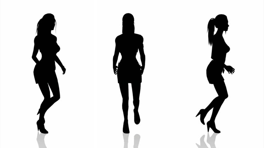 852x480 Female Silhouette Stock Footage Video 7102945 Shutterstock