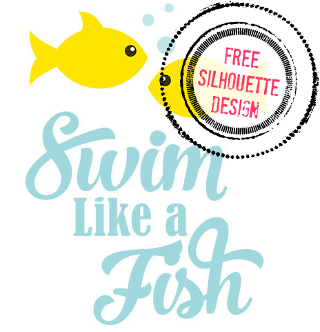 464x481 Free Silhouette Cameo Designs Swim Like A Fish
