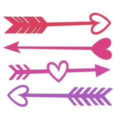 236x236 Valentine Arrow Set Svg Scrapbook Cut File Cute Clipart Files
