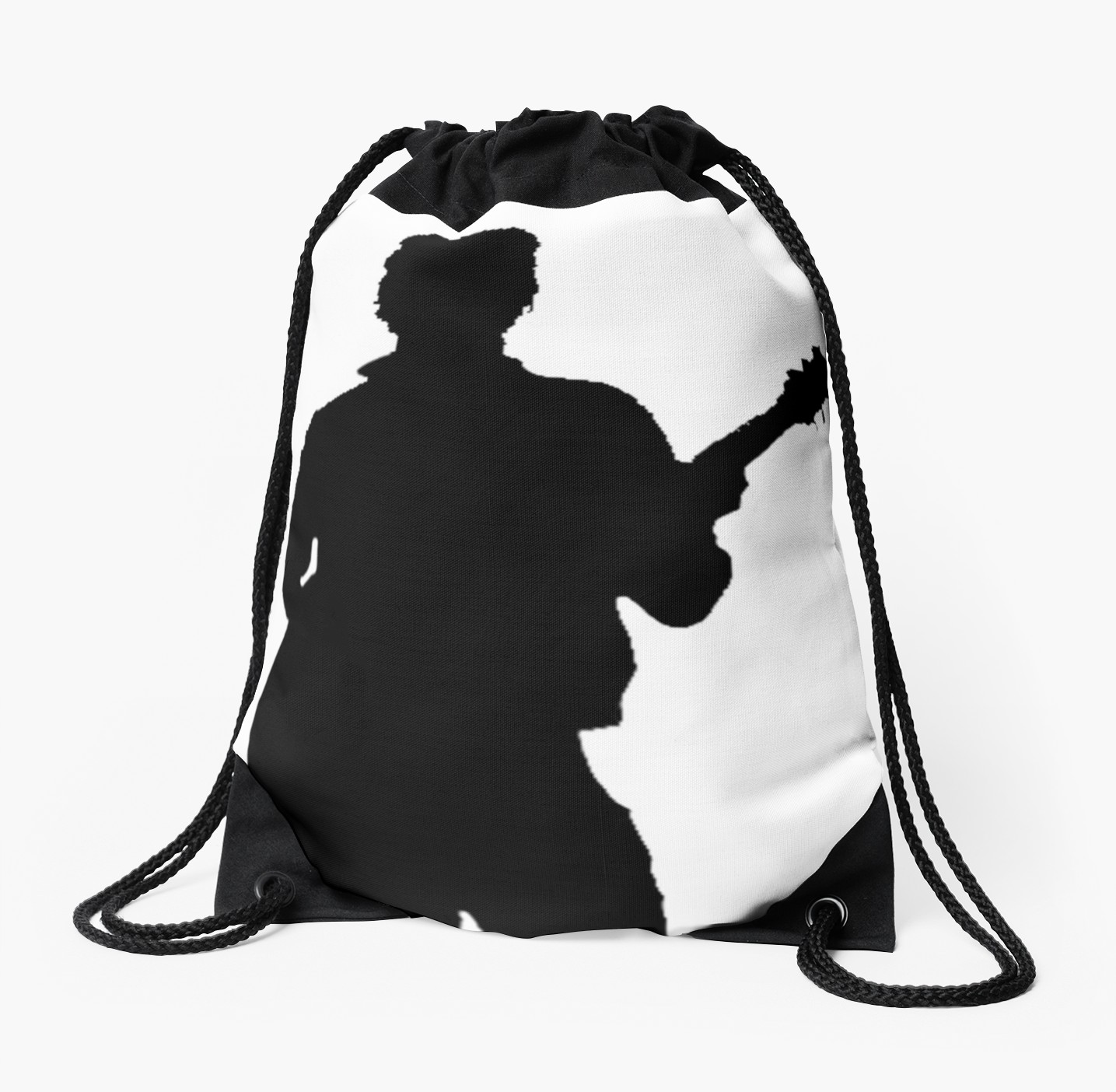 1435x1404 Harry Styles Silhouette Drawstring Bags By Laurasplace Redbubble
